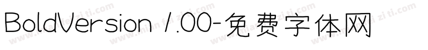 BoldVersion 1.00字体转换